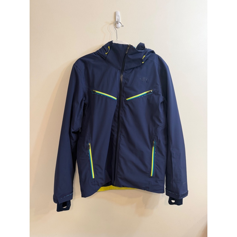 The North Face Hidaka Ski Jacket Hyvent Mens M Cosmic Blue Waterproof Winter